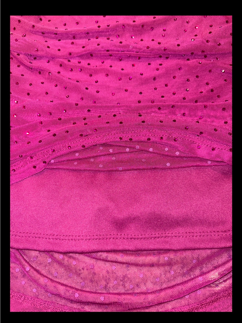 AFRM Fuchsia Pink Ruched Rhinestone Tank Top - Picture 5 of 6